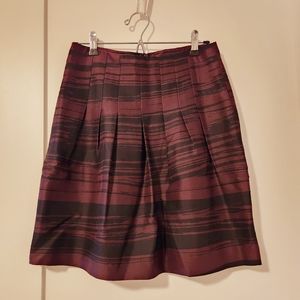 Burgundy Banana Republic Silk Mini Skirt